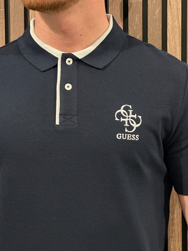 Guess - Lyle Ss Polo - Blauw