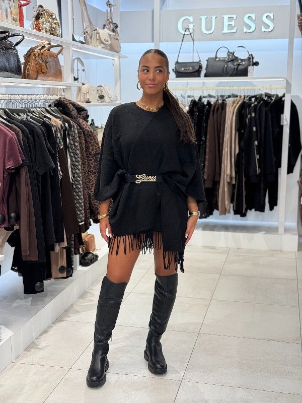Guess - Poncho - Zwart