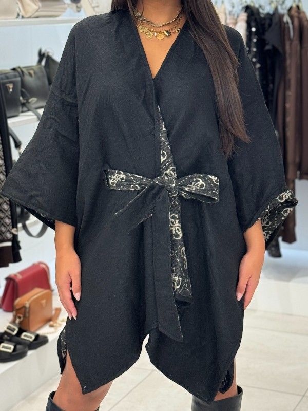 Guess - Poncho - Zwart
