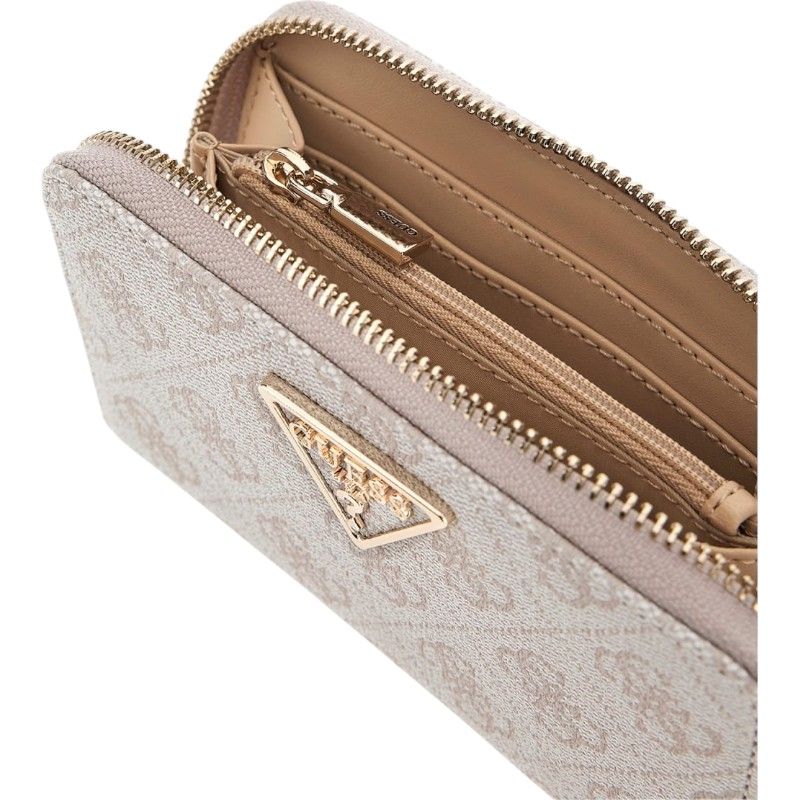 Guess - Laurel Slg Medium Zip Around - Beige