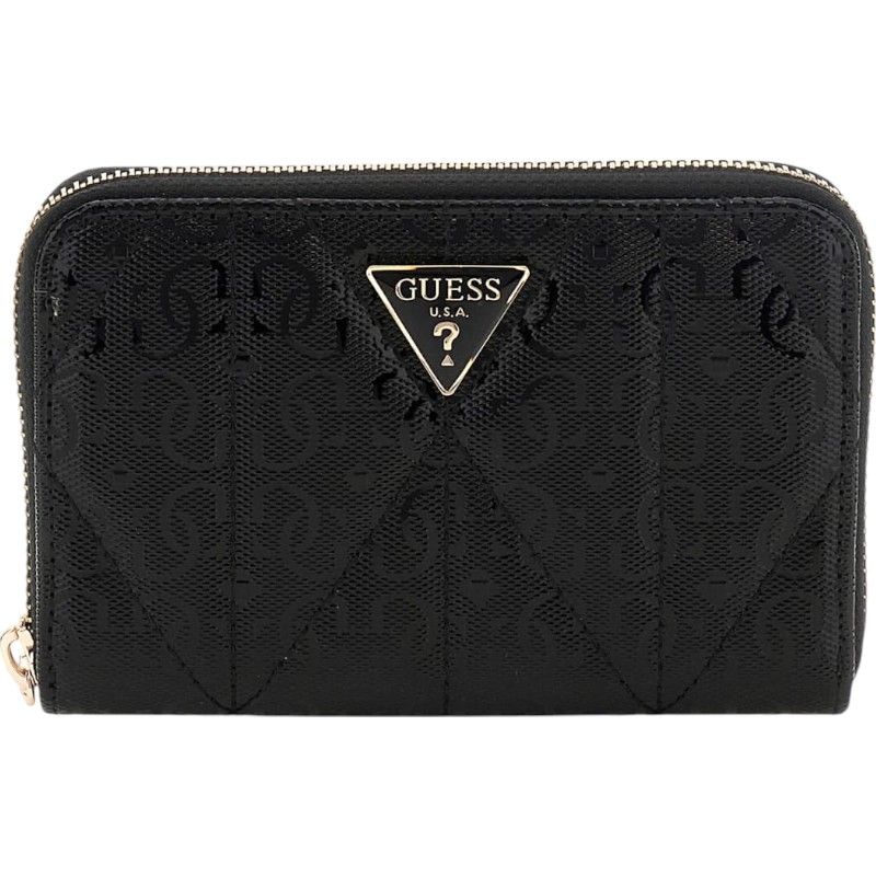 Guess - Aldina Slg Medium Zip Around - Zwart