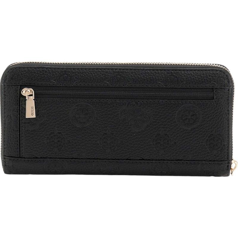 Guess - Cresidia Slg Large Zip Around - Zwart