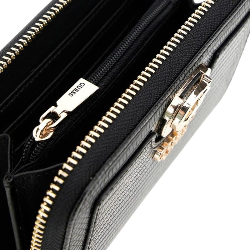 Guess - Orlina Slg Medium Zip Around - Zwart
