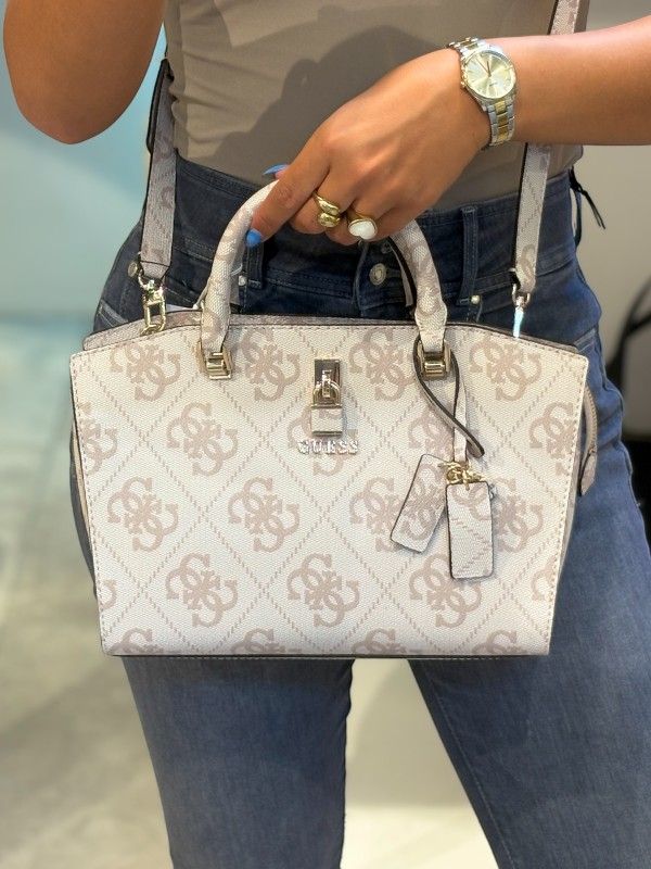 Guess - Queensland Luxury Satchel - Beige