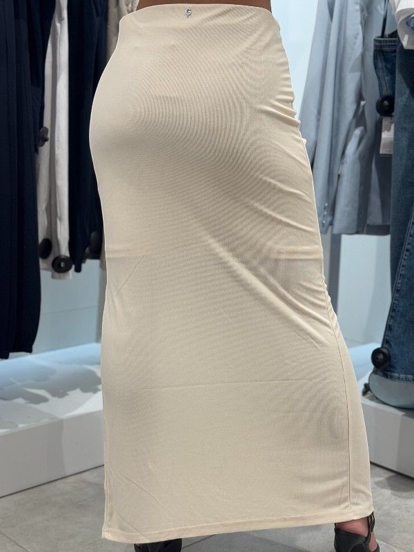 Guess - Aimee Jewel Drap Skirt - Beige