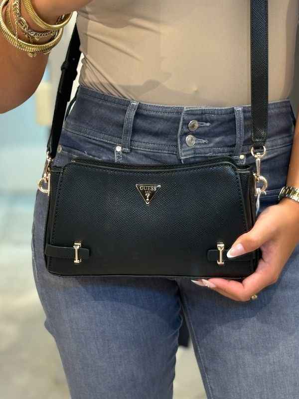 Guess - Rosalba Crossbody Top Zip - Zwart