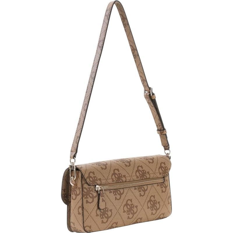 Guess - Sadie Flap Shoulder Bag - Beige