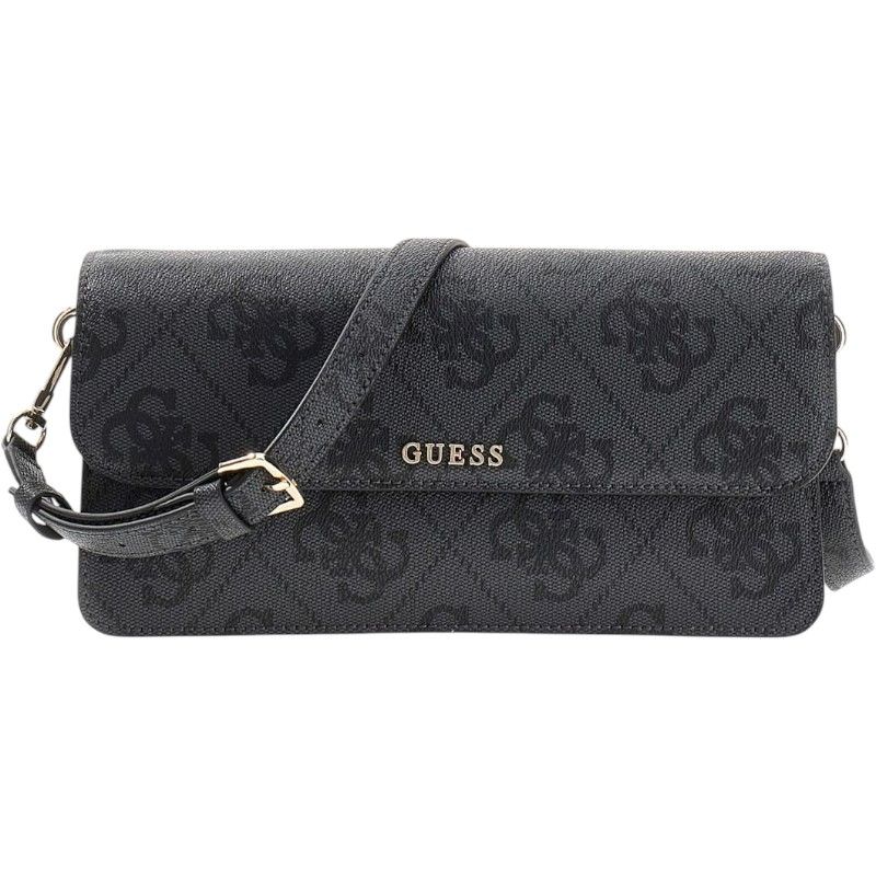 Guess - Sadie Flap Shoulder Bag - Zwart