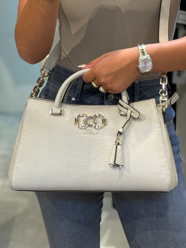 Guess - Salinge Luxury Satchel - Beige