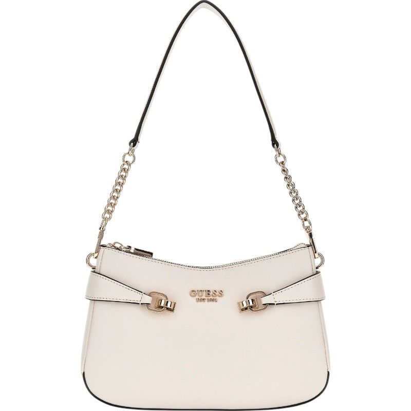 Guess - Lorelei Top Zip Shoulder Bag - Beige