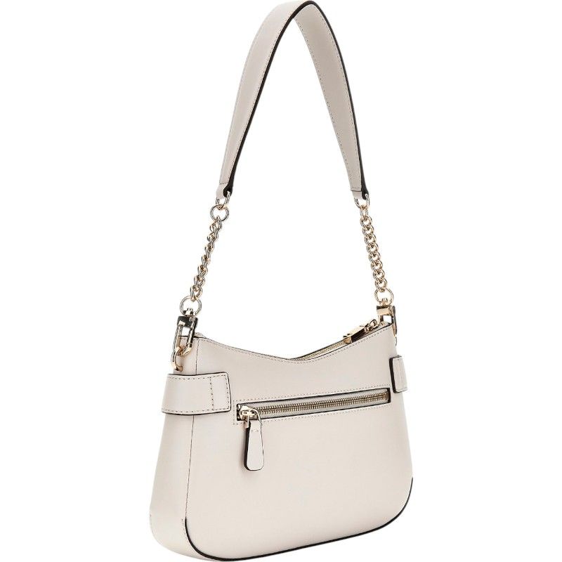 Guess - Lorelei Top Zip Shoulder Bag - Beige