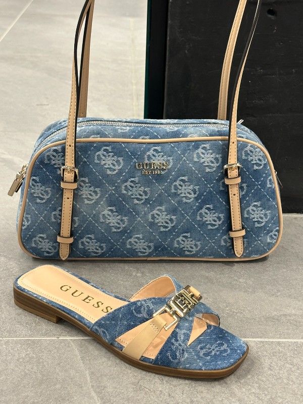 Guess - Cerelia Shoulder Satchel - Blauw