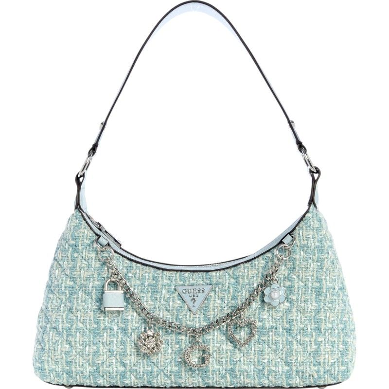 Guess - Everlee Top Zip Shoulder Bag - Blauw