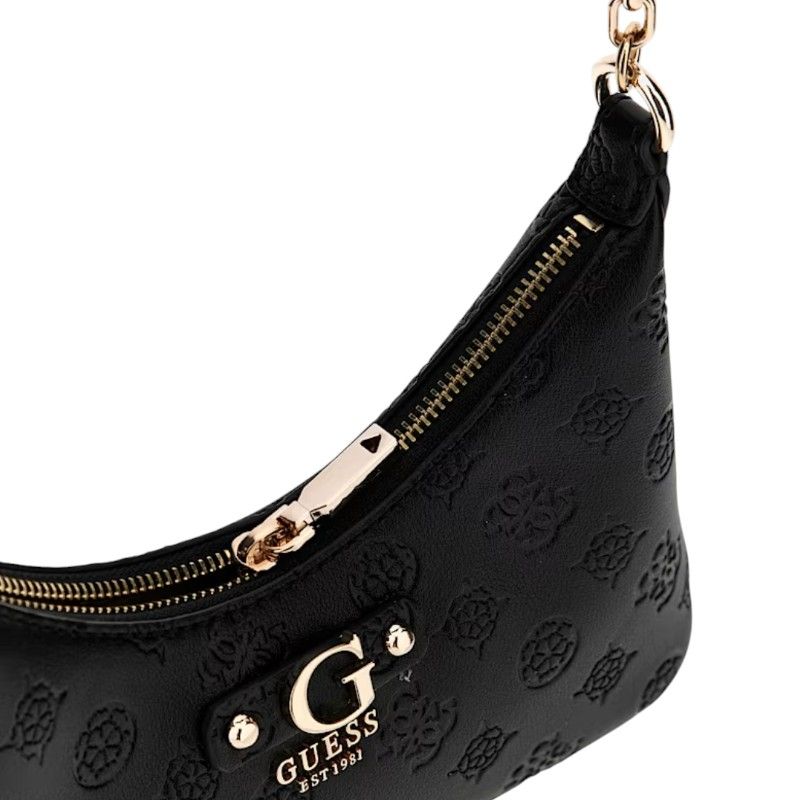 Guess - Gerty Top Zip Shoulder Bag - Zwart