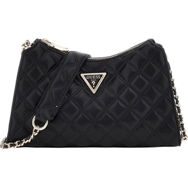 Guess - Giully Top Zip Shoulder Bag - Zwart