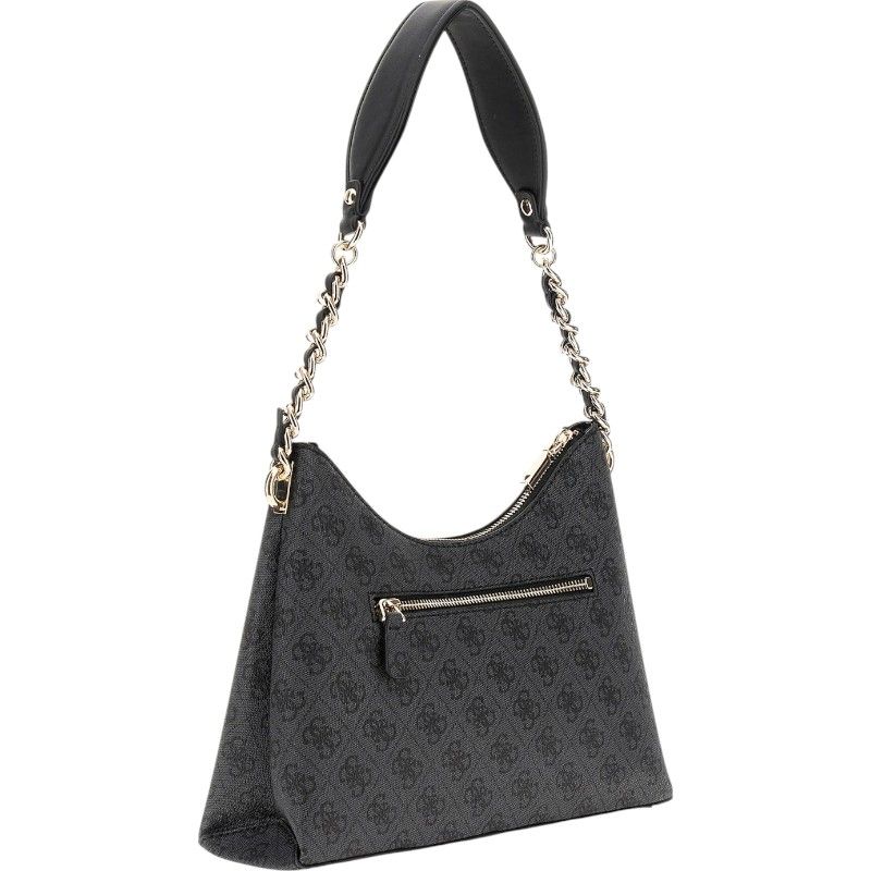 Guess - Izzy Top Zip Shoulder Bag - Zwart