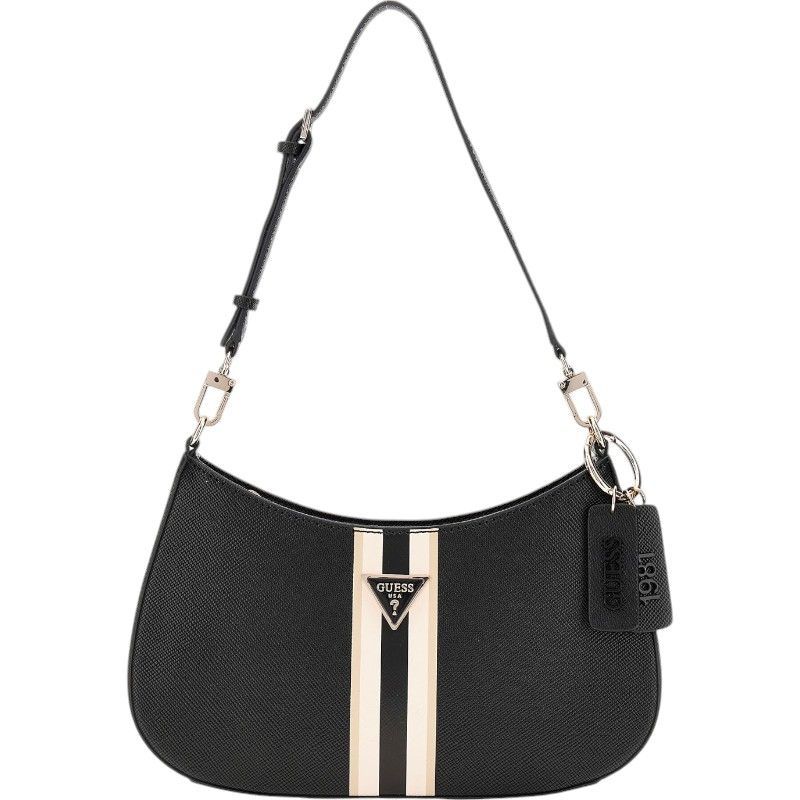 Guess - Noelle Top Zip Shoulder Bag - Zwart