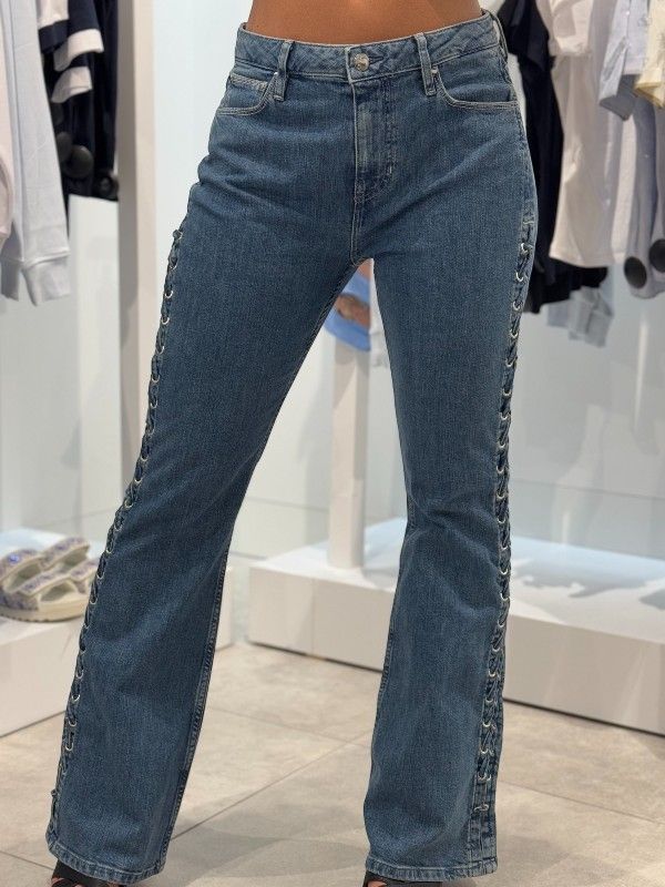 Guess - Sexy Flare Lace Up - Blauw