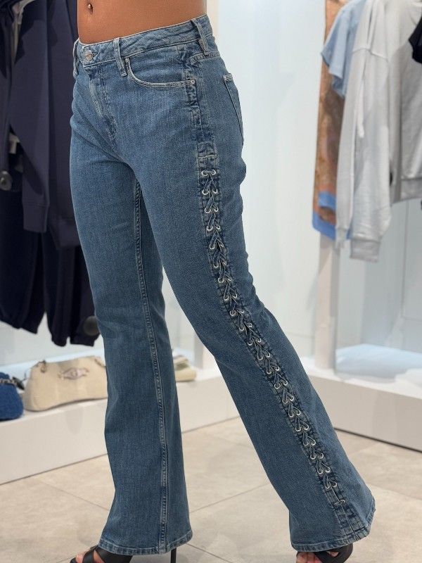 Guess - Sexy Flare Lace Up - Blauw