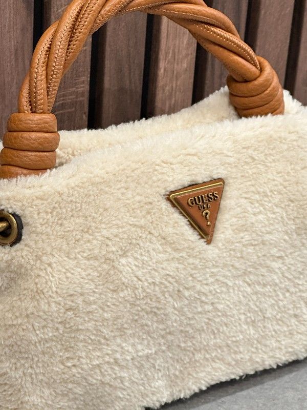 Guess - Shaida Top Handle Crossbody - Beige
