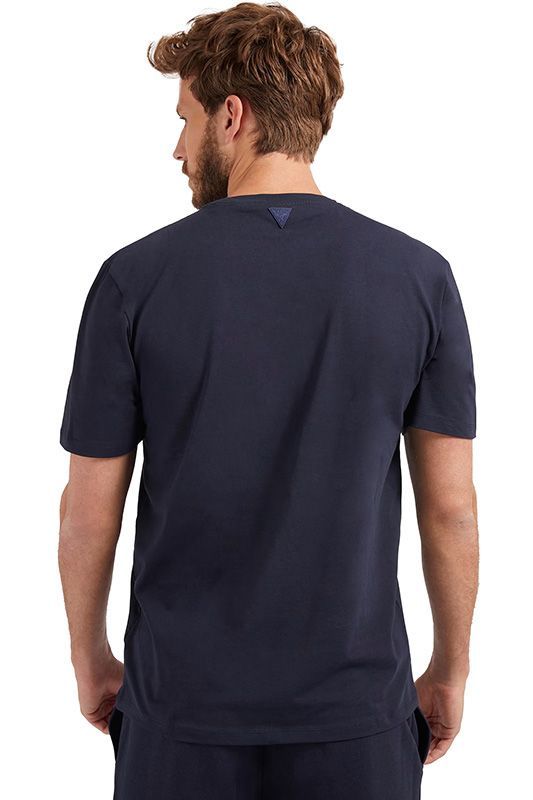 Guess - Ss Alphy T-shirt - Donkerblauw