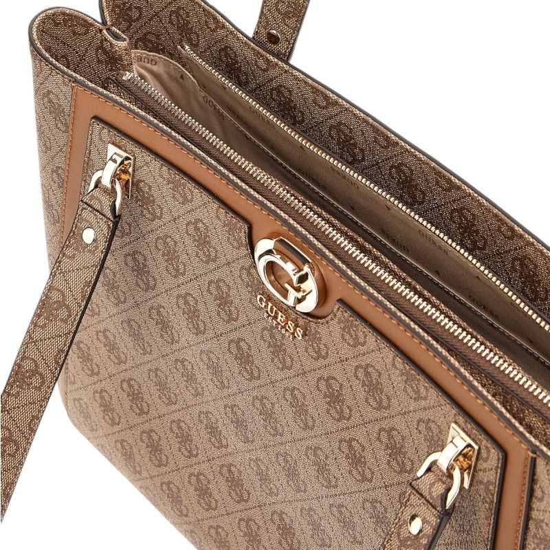 Guess - Orlina Logo Noel Tote - Bruin