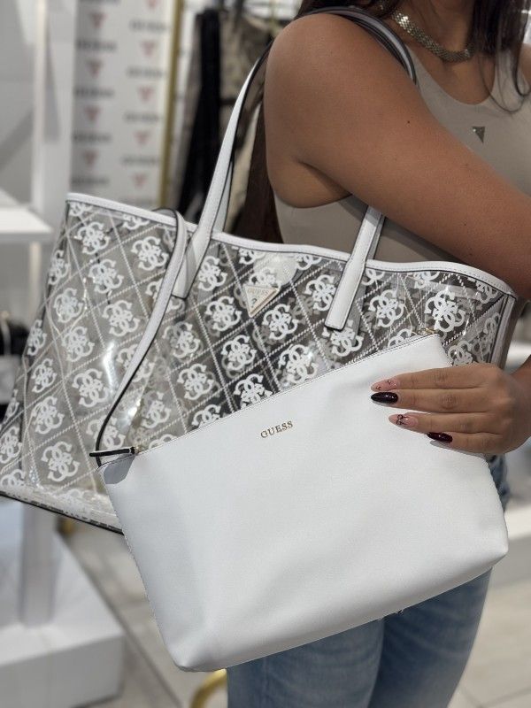 Guess - Tuana Large Tote - Wit