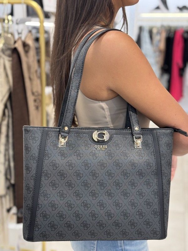 Guess - Orlina Logo Noel Tote - Zwart