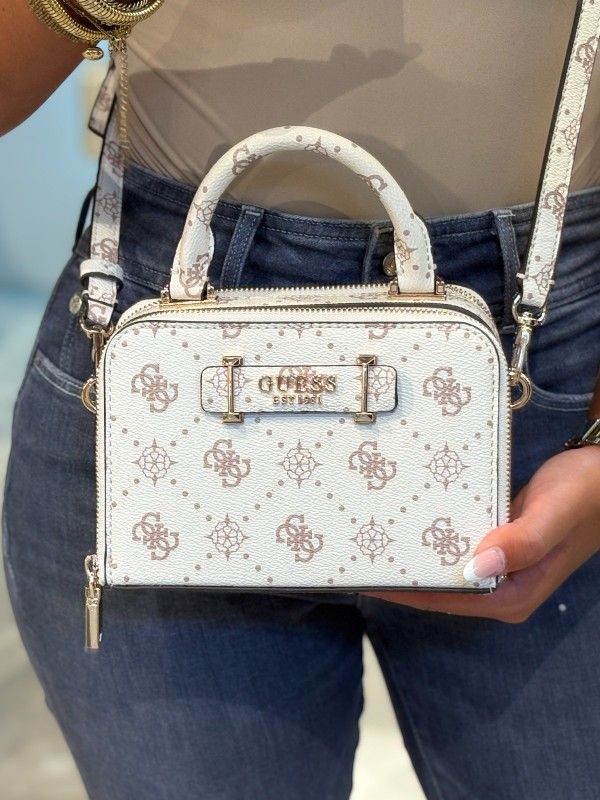 Guess - Silia Mini Satchel - Beige