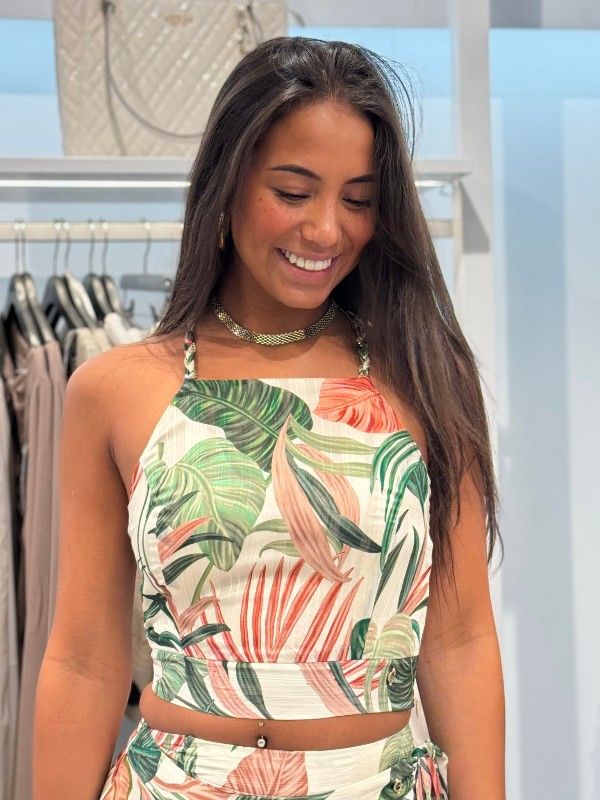 Guess - Sl Gaelle Crop Top - Groen