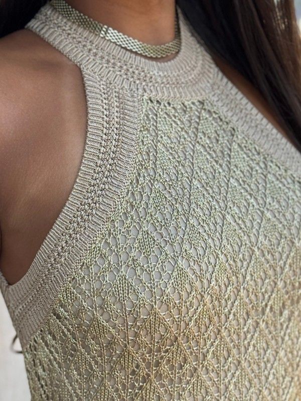 Guess - SL MN Pointelle Stitch Serina - Goud