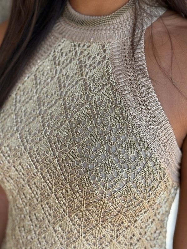 Guess - SL MN Pointelle Stitch Serina - Goud