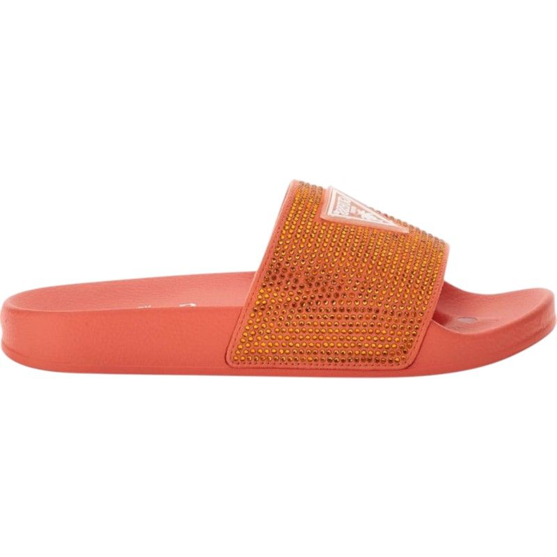 Guess - Beach Slippers Strass - Oranje