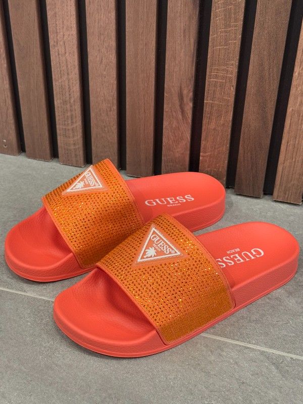 Guess - Beach Slippers Strass - Oranje