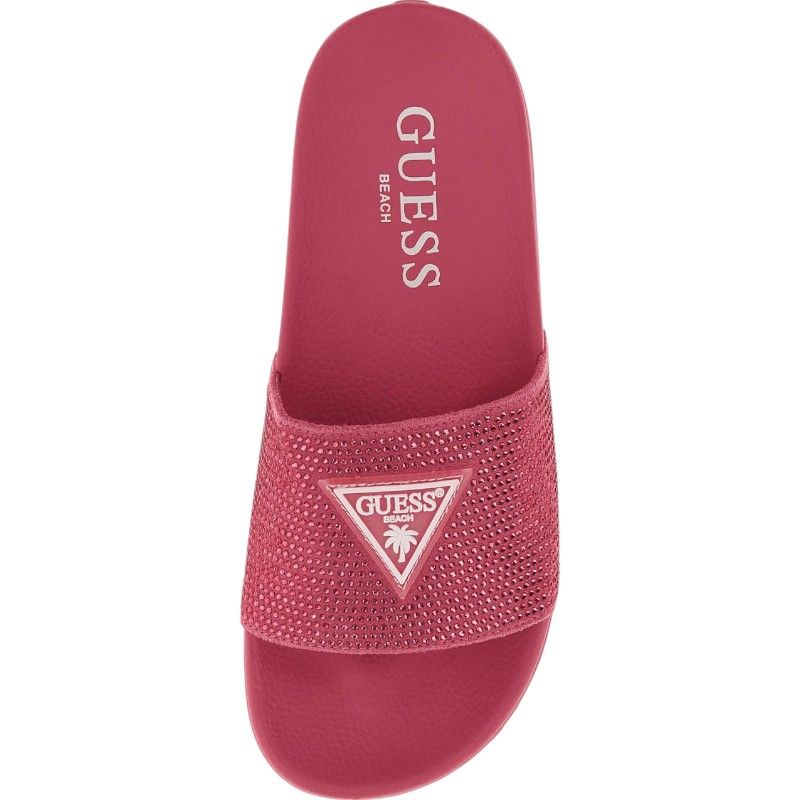 Guess - Beach Slippers Strass - Roze