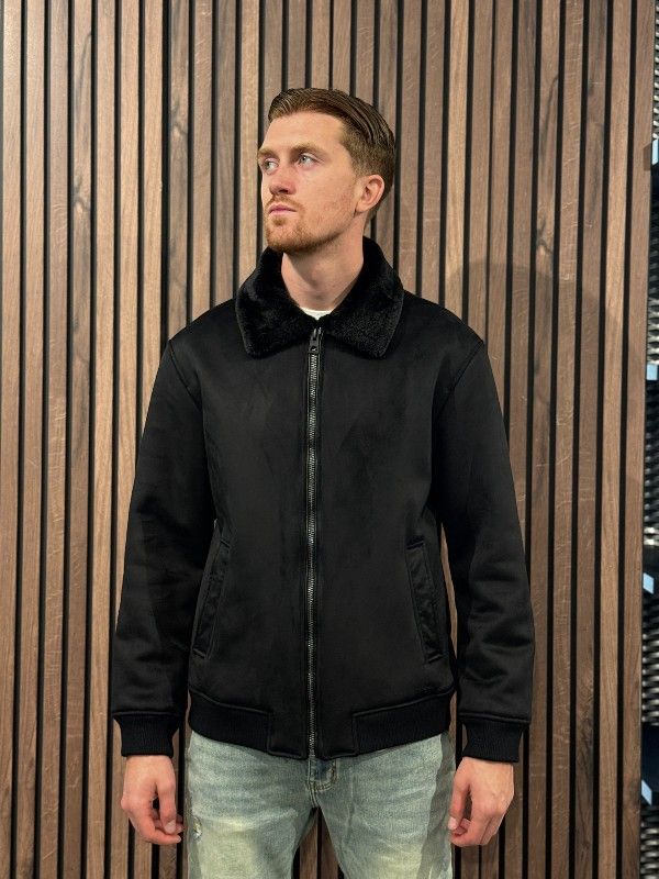 Guess - Soft Shearling Jacket - Zwart