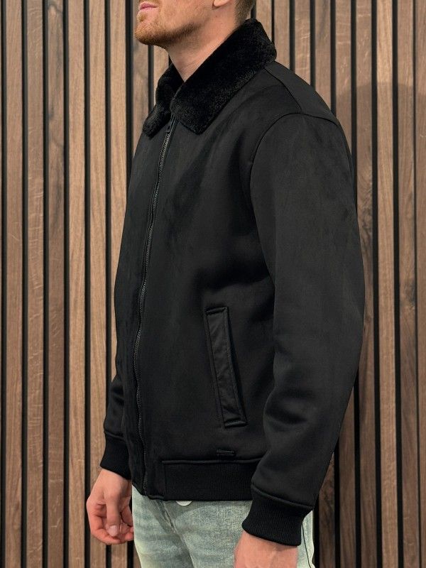 Guess - Soft Shearling Jacket - Zwart
