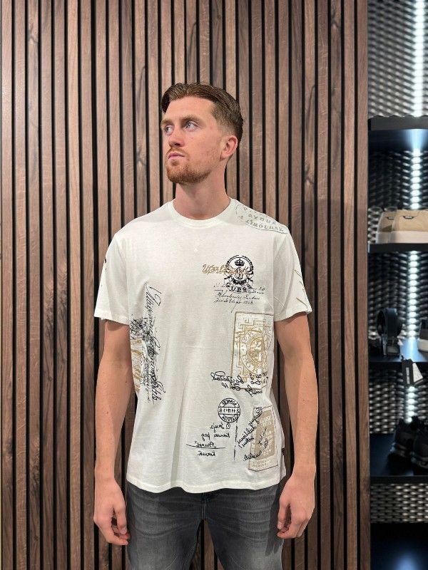 Guess - Ss Bsc 1981 Postage Tee - Wit