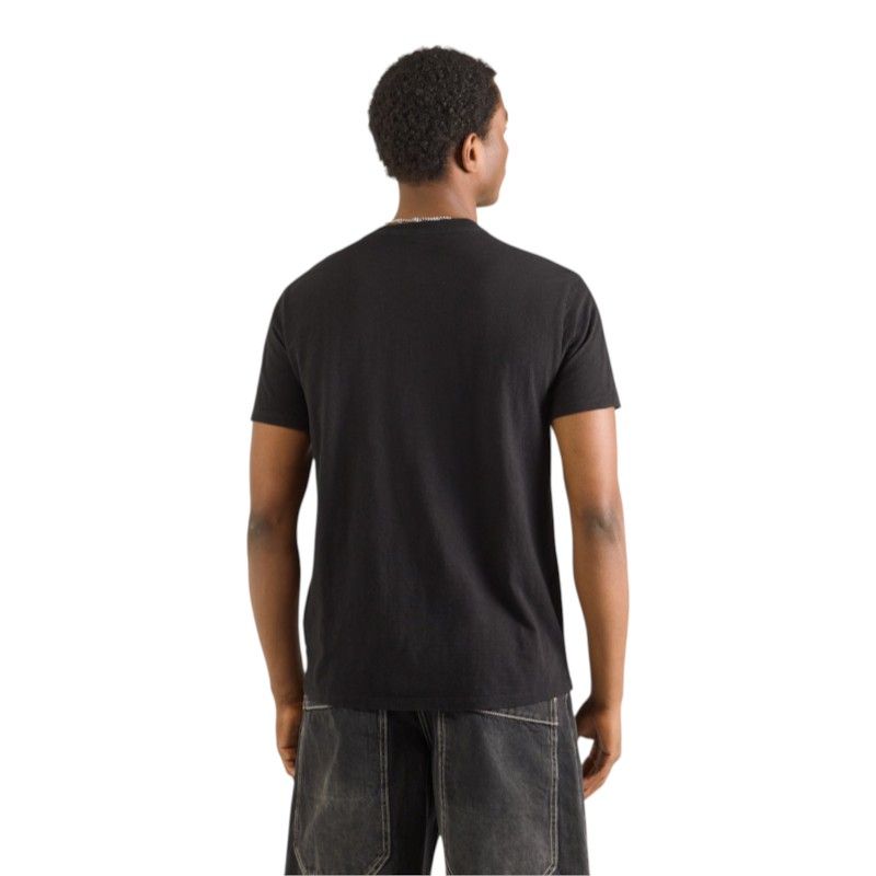 Guess - Ss Bsc Crafted Bird Tee - Zwart