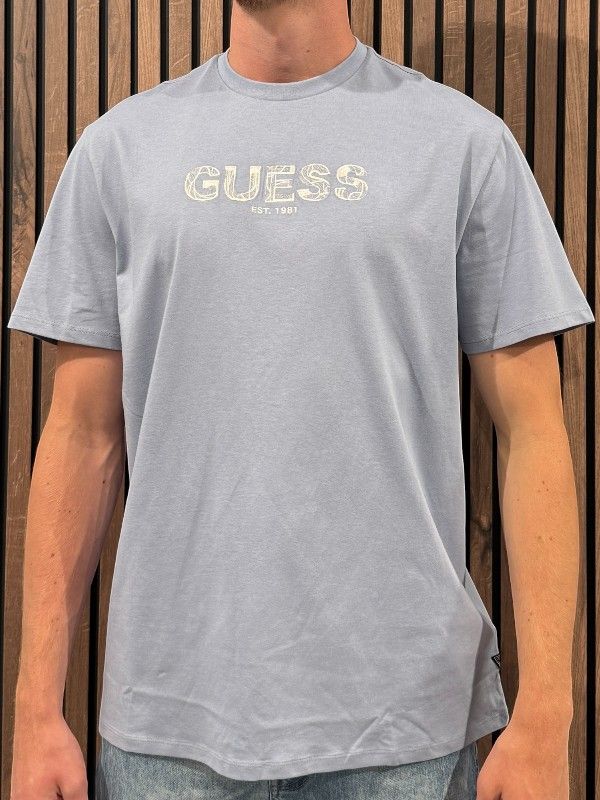 Guess - Ss Bsc Guess Embroidery - Blauw