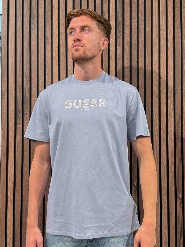 Guess - Ss Bsc Guess Embroidery - Blauw