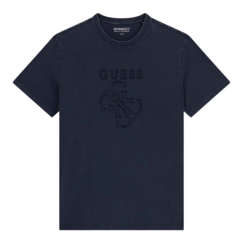 Guess - Ss Bsc Quattro G Logo - Blauw