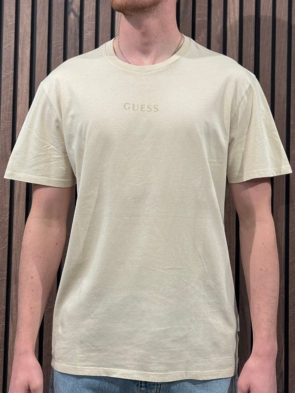 Guess - Ss Bsc Quattro G Mist Tee - Beige