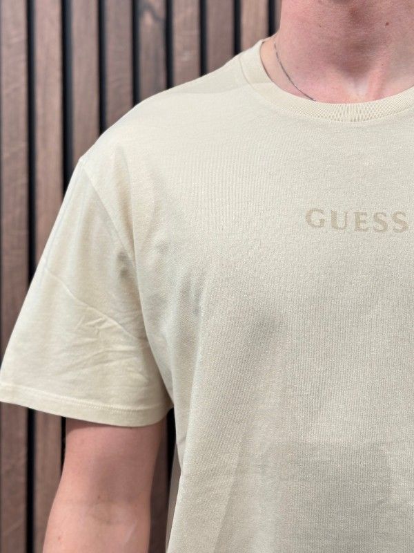 Guess - Ss Bsc Quattro G Mist Tee - Beige