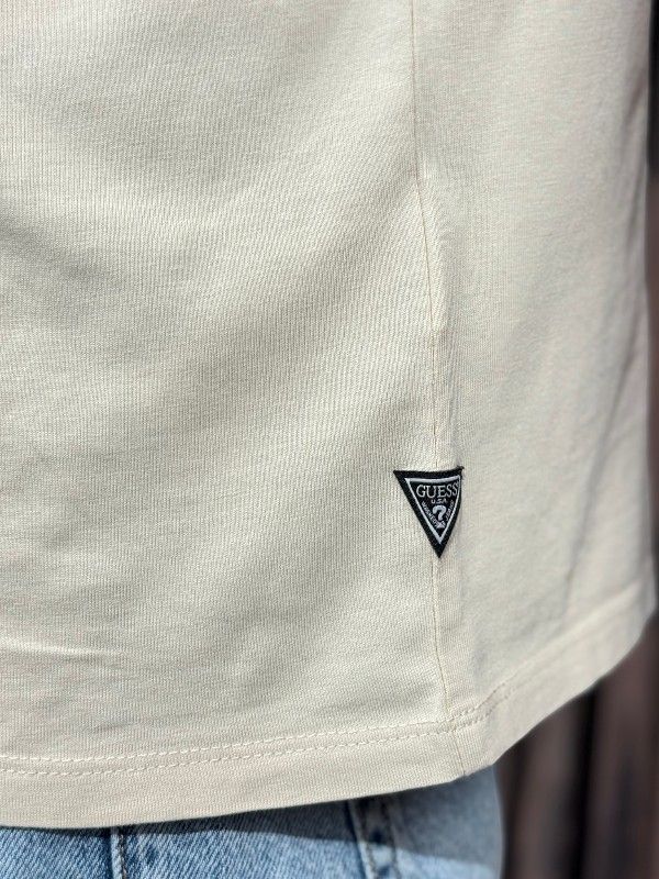Guess - Ss Bsc Quattro G Mist Tee - Beige