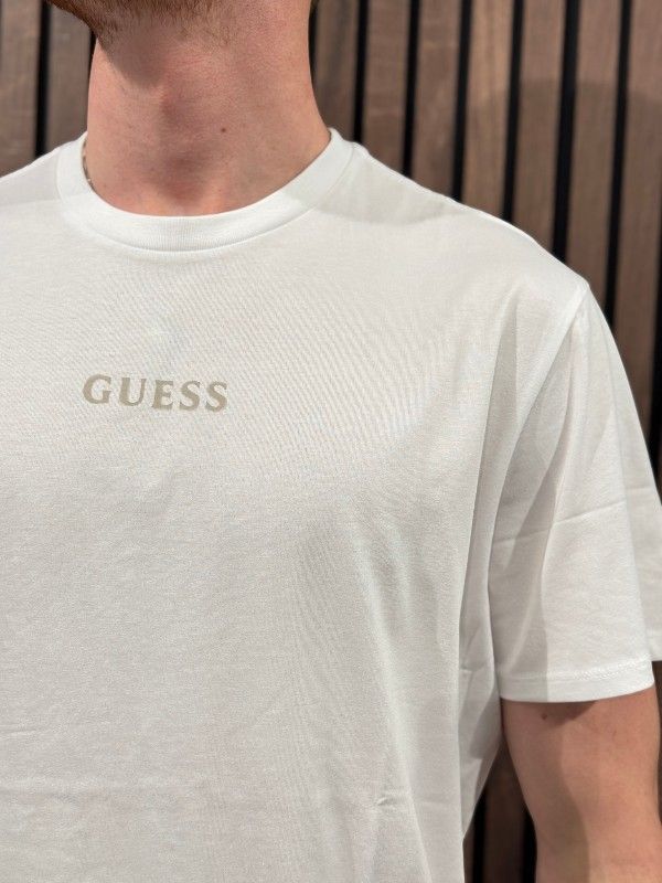 Guess - Ss Bsc Quattro G Mist Tee - Wit
