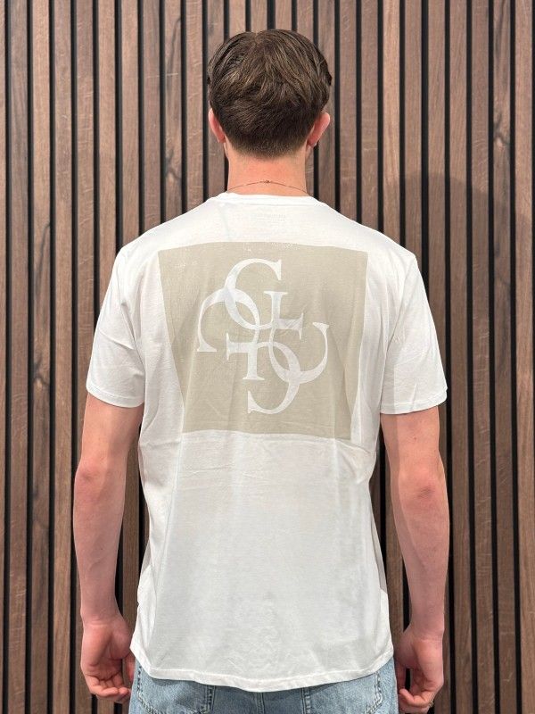 Guess - Ss Bsc Quattro G Mist Tee - Wit