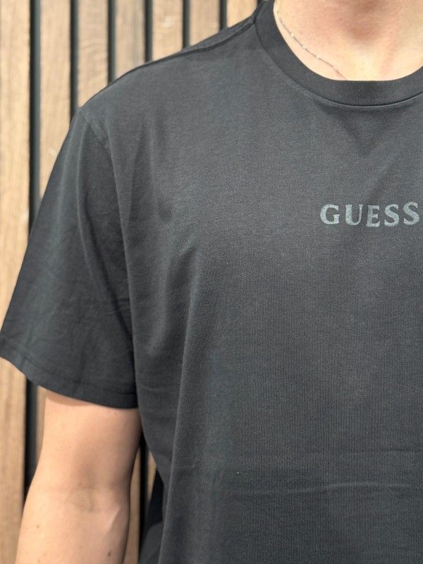Guess - Ss Bsc Quattro G Mist Tee - Zwart