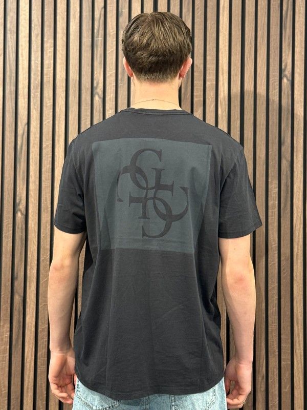 Guess - Ss Bsc Quattro G Mist Tee - Zwart
