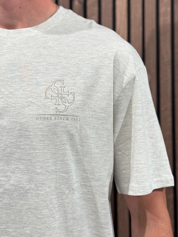 Guess - Ss Bsc Quattro G Tee - Grijs